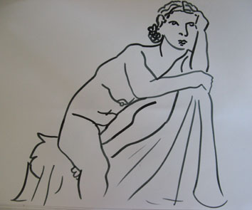 Life Drawing (2007) marker pen on paper - Pui Lee