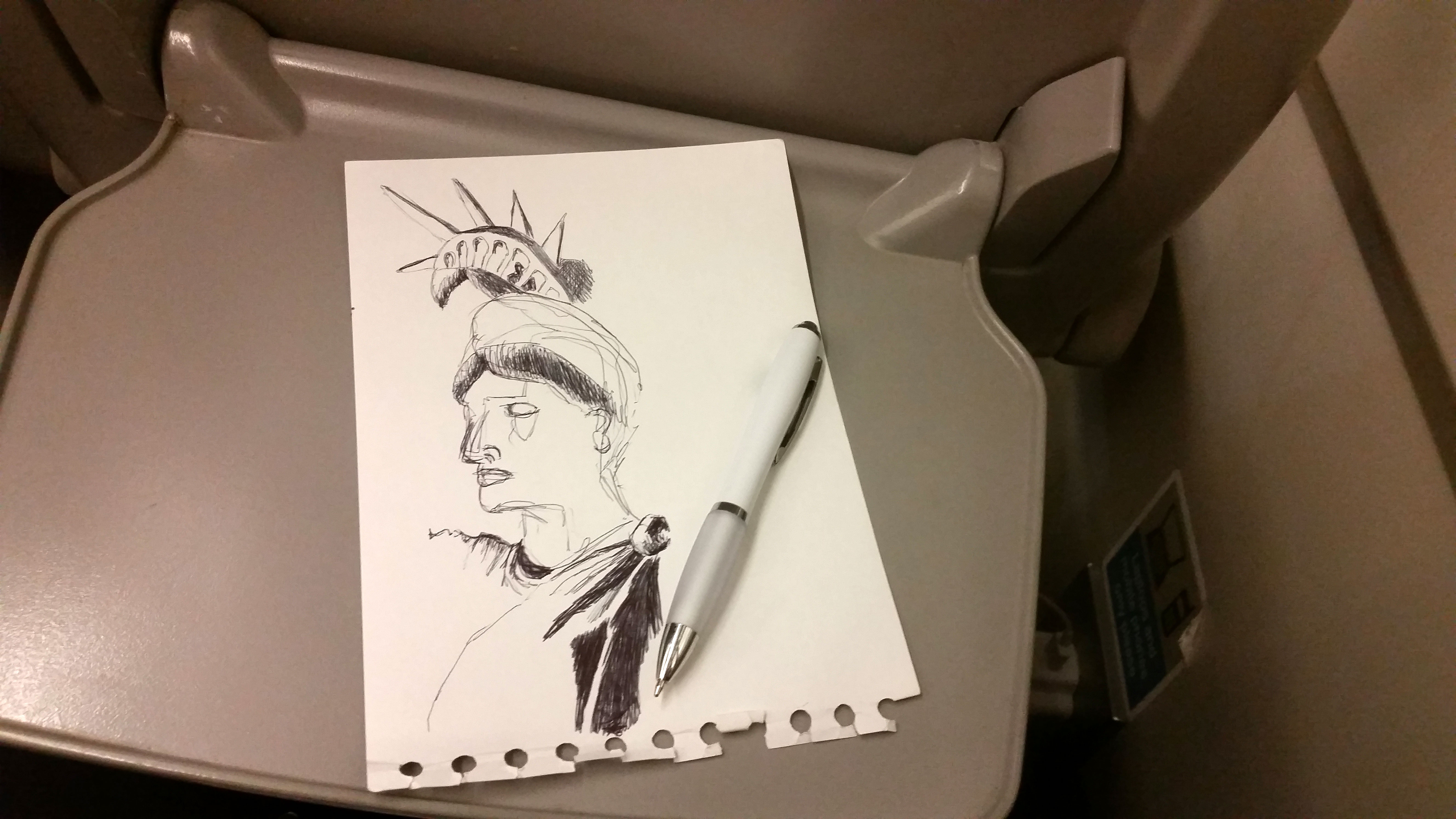 Doodles on a train (2015) - Pui Lee