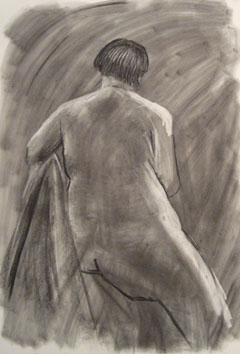 Life Drawing (2009) chalk and soot on paper - Pui Lee