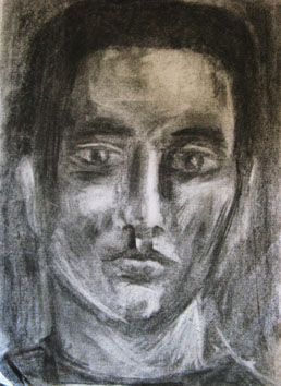 Untitled (male) (2006) charcoal on paper - Pui Lee