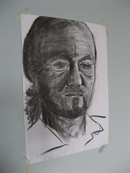 Drawing Study (man) (2008) charcoal on paper - Pui Lee