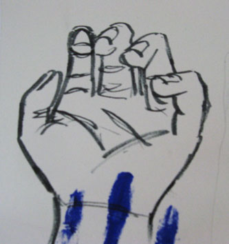 Study of Hand (2005) permanent marker on paper - Pui Lee
