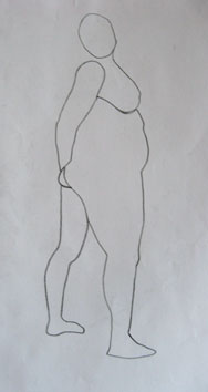 Life Drawing (2006) marker pen on paper - Pui Lee