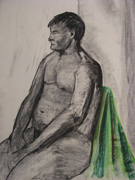 life drawing iv (2008) charcoal on paper - Pui Lee