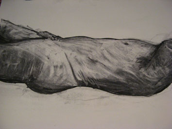 life drawing vi (2008) charcoal on paper - Pui Lee