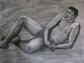 Life Drawing Study (2007) charcoal, chalk and soot on paper