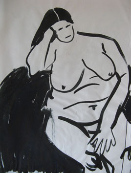 Life Painting (2006) ink on paper - Pui Lee